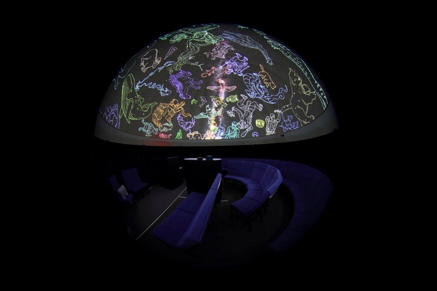 A planetárium belső tere