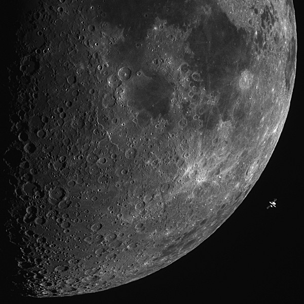 ISS & Moon